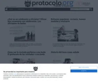 Protocolo.org(Protocolo y Etiqueta Buenas Maneras Saber estar) Screenshot