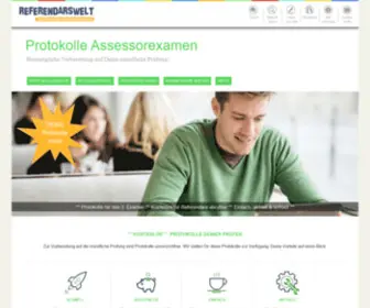 Protokolle-Assessorexamen.de(Protokolle für das 2) Screenshot