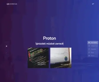 Proton.az(Veb Saytlarin Yaradilmasi) Screenshot