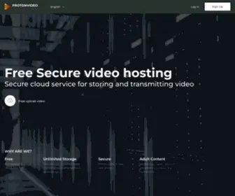 Protonvideo.to(Secure storage for video && Free video hosting) Screenshot