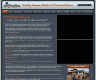 Protopindustries.com(Quality Camper Shells & Tonneau Covers) Screenshot