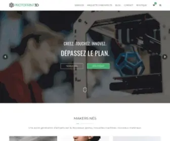 Protoprint3D.com(Imprimantes 3D & filaments) Screenshot