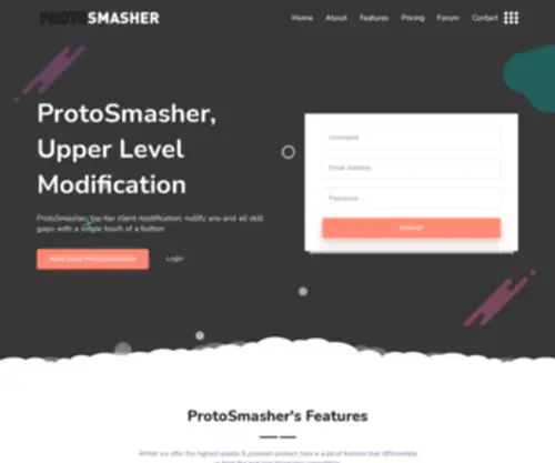 Protosmasher.net(Protosmasher) Screenshot