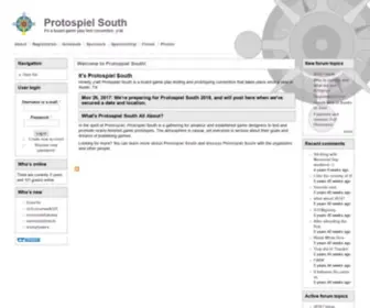 Protospielsouth.com(Protospiel South) Screenshot