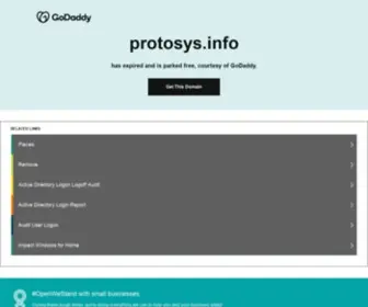 Protosys.info(For Sale) Screenshot