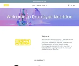 Prototypenutrition.com(Prototype Nutrition) Screenshot