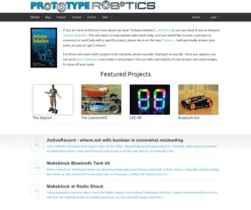 Prototyperobotics.com(Prototype Robotics) Screenshot