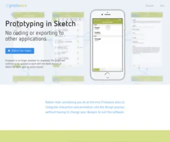 Protowire.com(Enhanced prototyping in Sketch) Screenshot