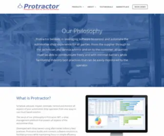 Protractorsoftware.com(Auto Repair Shop Management Software) Screenshot