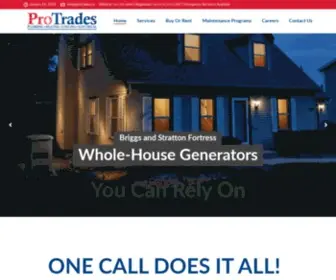 Protrades.ca(Pro Trade Mechanical Inc) Screenshot