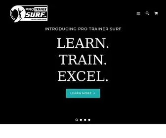 Protrainersurf.com(#1 for home surf fitness & training) Screenshot