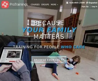 Protrainings.com(ProTrainings) Screenshot