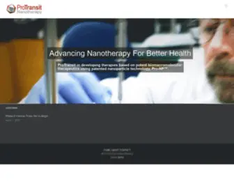 Protransitnanotherapy.com(ProTransit Nanotherapy) Screenshot