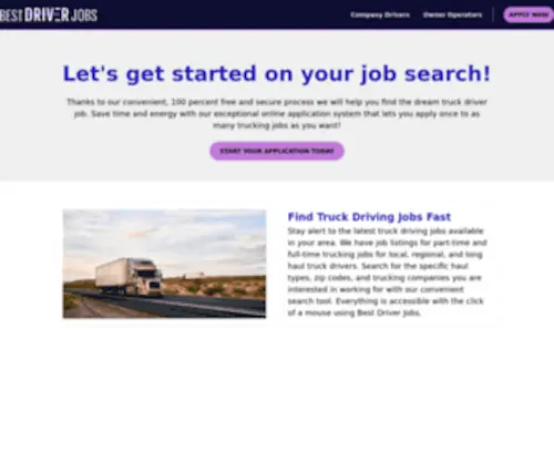 Protruckeronline.com(Best Driver Jobs) Screenshot
