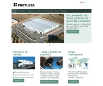 Protubsa.com(Barras y tubos de acero) Screenshot