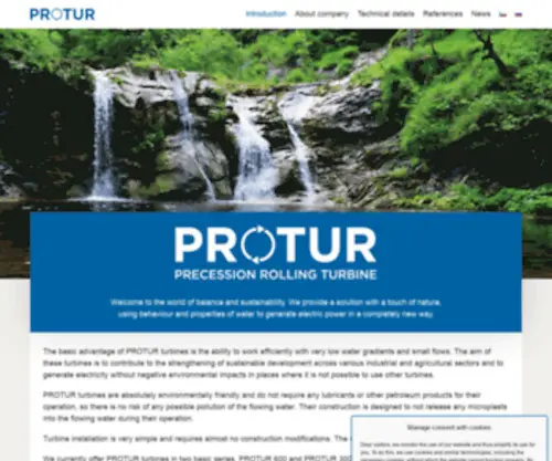 Protur-Turbine.com(Úvod) Screenshot