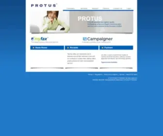 Protus.com(Internet fax) Screenshot