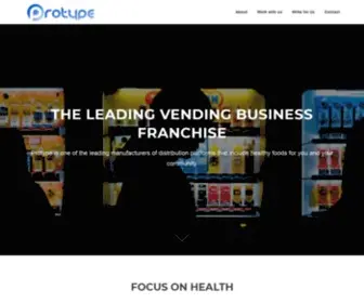 Protype.ca(ProtypeNew Vending and Dough Sheeter Machines (Canada)) Screenshot