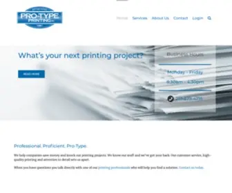 Protypeprinting.com(Pro-Type Printing) Screenshot