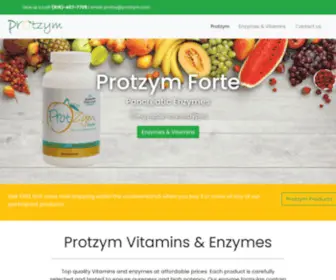 Protzym.com(Enzymes & Vitamins) Screenshot