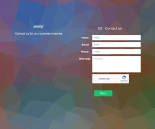 Proud.gr(Contact us for any business inquiries) Screenshot