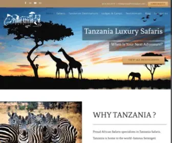 Proudafricansafaris.com(Tanzania Safari) Screenshot