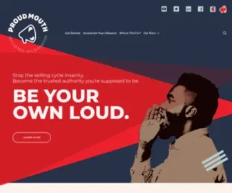 Proudmouth.com(Influence Accelerator) Screenshot