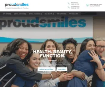 Proudsmiles.com(Dentist in Sandy Springs GA) Screenshot