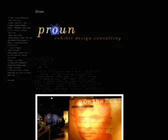 Proundesign.com(Exhibit design) Screenshot