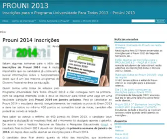 Prouni2012.com(PROUNIInscrição) Screenshot
