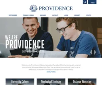 Prov.ca(Home Page (Providence University College and Theological Seminary)) Screenshot