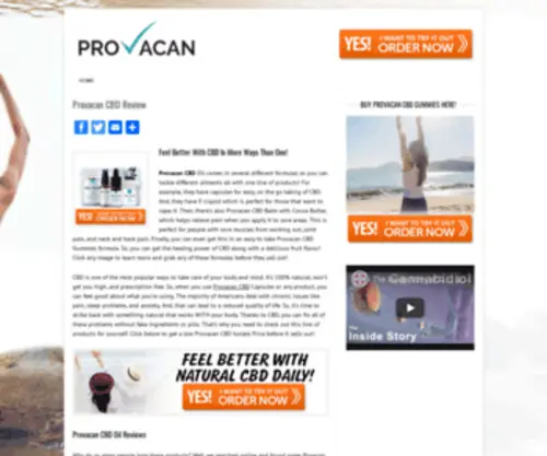 Provacancbd.net(Official) Screenshot