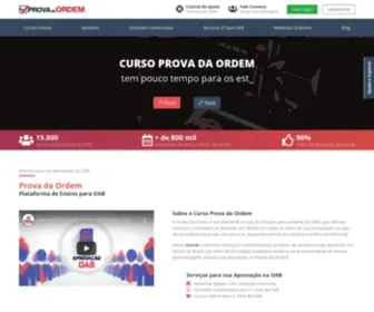 Provadaordem.com.br(Curso Prova da Ordem) Screenshot