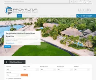 Provaltur.com(The Luxury Real Estate Specialist in the Dominican Republic) Screenshot