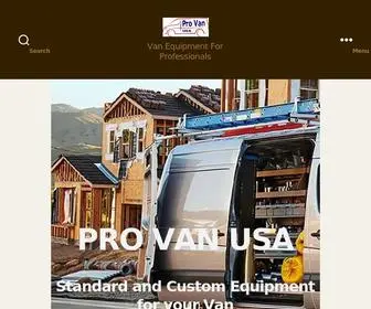 Provanusa.com(Van Equipment For Professionals) Screenshot