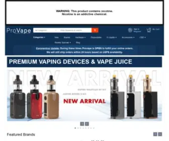 Provape.com(Online Vape Shop) Screenshot