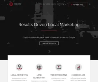 Provaromarketing.com(Internet Marketing Service Santa Rosa CA) Screenshot