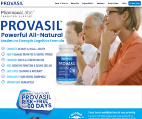 Provasil.com(Provasil Official Website) Screenshot