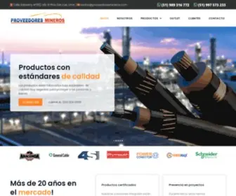 Proveedoresmineros.com(Proveedores Mineros) Screenshot