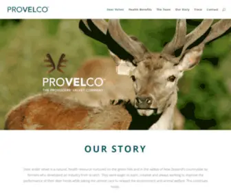 Provelco.co.nz(Deer velvet) Screenshot