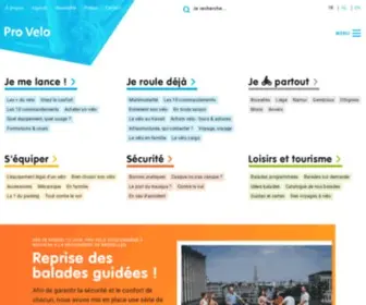 Provelo.org(Pro Velo) Screenshot