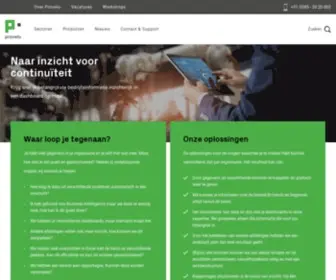 Provelu.nl(Business intelligence) Screenshot