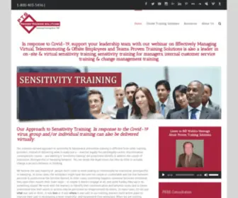 Proven-Training-Solutions.com(Leader in Sensitivity Training) Screenshot