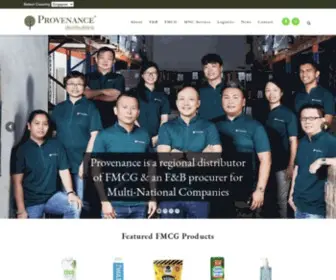 Provenance.com.sg(Provenance Distributions) Screenshot