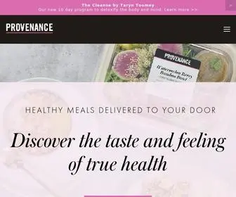 Provenancemeals.com(Organic Prepared Meal Delivery Service) Screenshot
