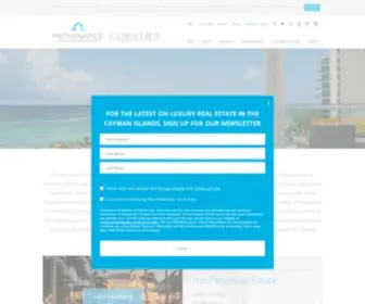 Provenanceproperties.com(Luxury Cayman Islands Real Estate) Screenshot