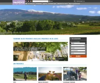Provence-Toerisme.com(Vakanties in de Provence) Screenshot