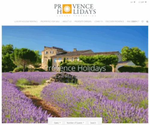 Provenceholidays.com(Provenceholidays) Screenshot