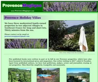 Provencemagique.com(Provence Holiday Villa) Screenshot