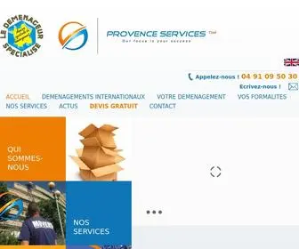 Provenceservices.fr(Le spécialiste du déménagement international) Screenshot